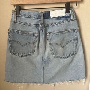 Re/done denim miniskirt